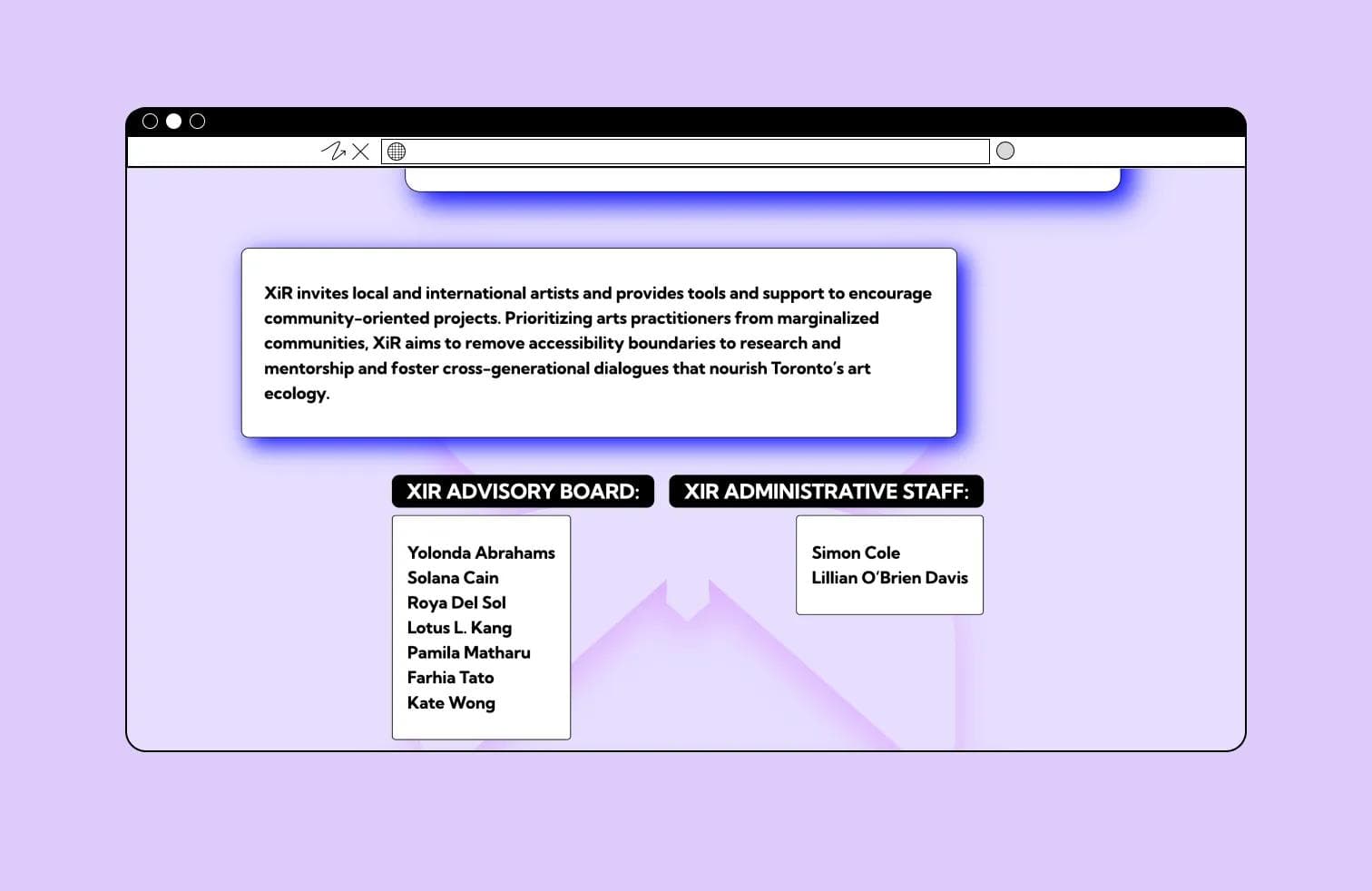 X in Residence documentation image 2